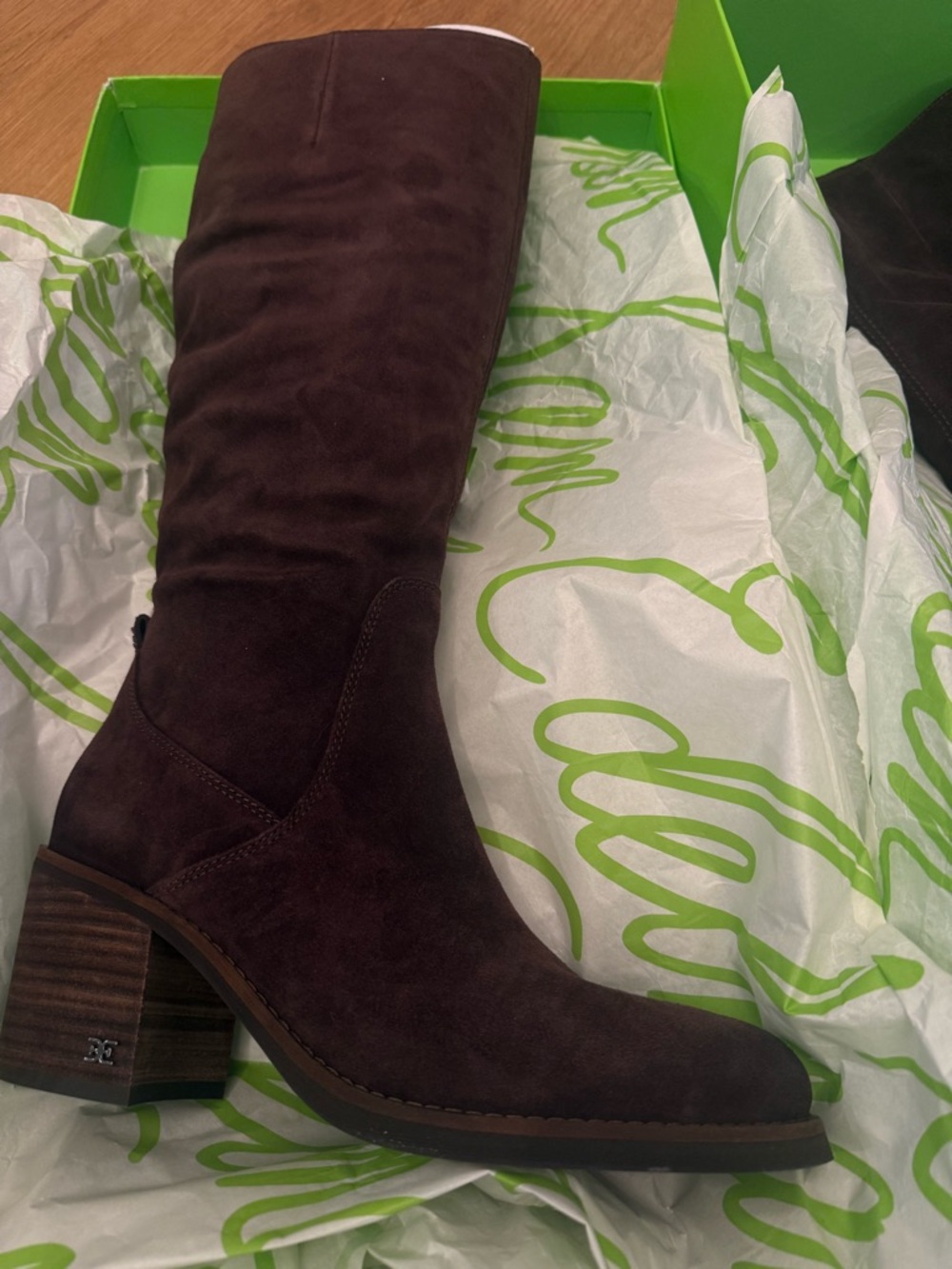 NWT; Sam Edelman Soyer Knee High Boot Cafe Noir Wide Calf💥 - Picture 7 of 9